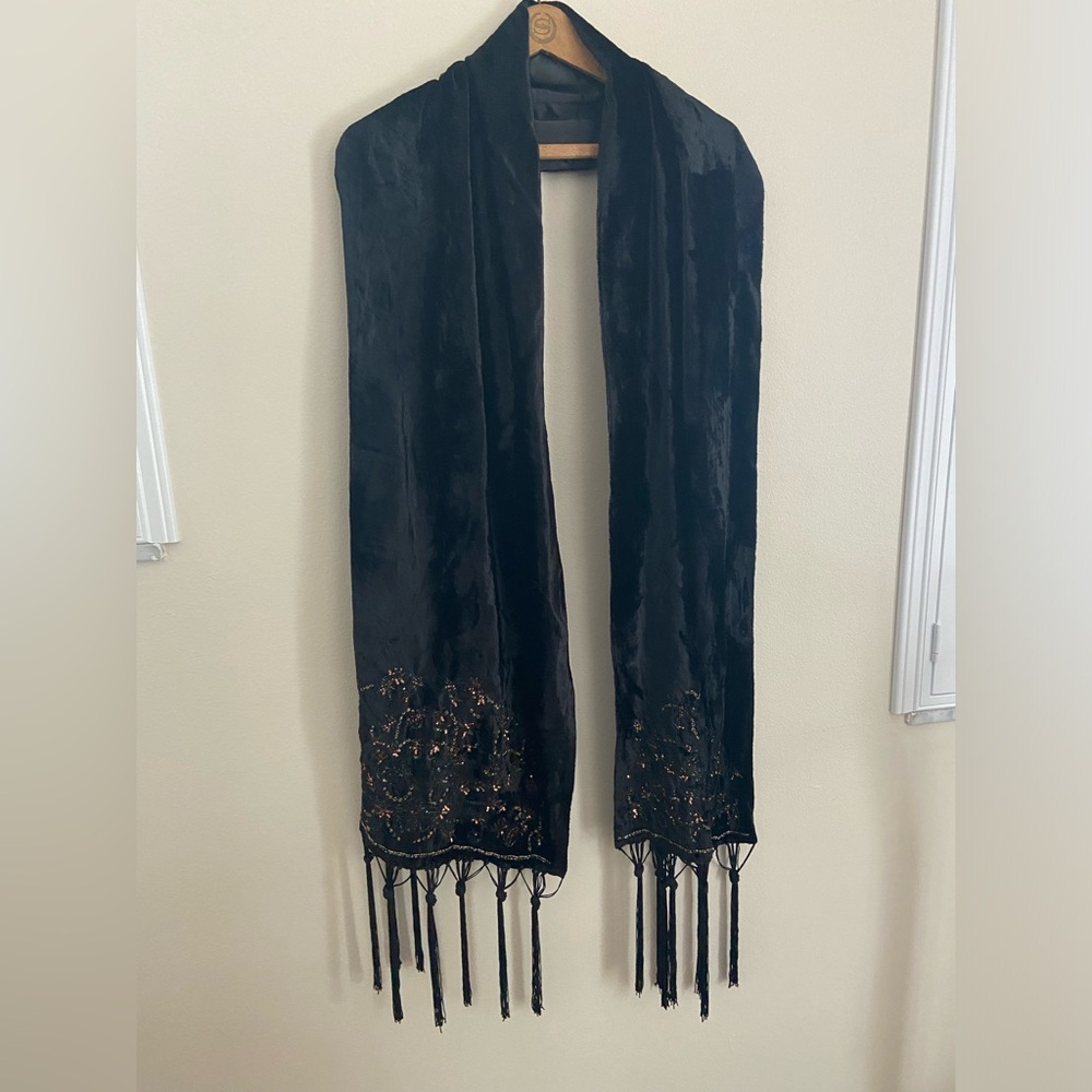 Adrienne Landau 100% silk shawl, scarf wrap, made in India - Picture 2 of 14